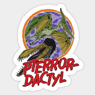 Pterrordactyl Pterosaur Pteranodon Cearadactyl Dinosaur Pun Sticker